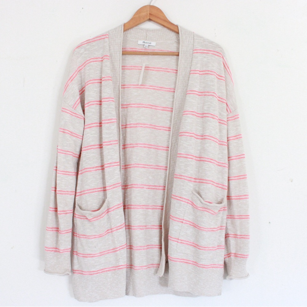 Madewell Bradley Cardigan Textured Stripe